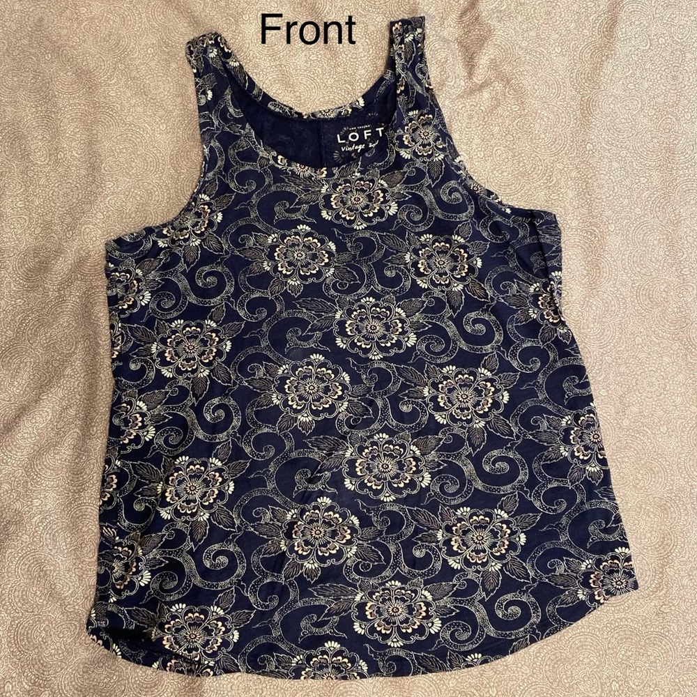 Ann Taylor LOFT Floral pattern tank top